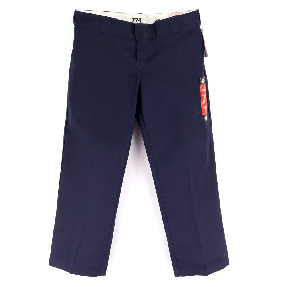 Dickies Work Pants Original‎ Fit Wrinkle Free Womens 10P Dark Blue Easy Care NWT